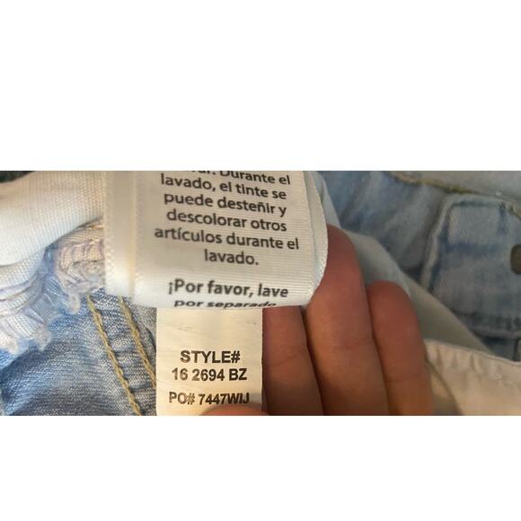 Vintage Jordache High Rise Crop Jeans Womens XXL Light Wash Blue Stretch Pockets - Picture 13 of 15